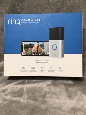 Ring Video Doorbell 3~ Battery or Hardwired Power